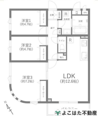 �_�ސ쌧���s�����搼���c4���ڂ̒��Ã}���V�����̉摜